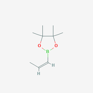 molecular formula C9H17BO2 B032437 (Z)-4,4,5,5-四甲基-2-(丙-1-烯-1-基)-1,3,2-二氧杂硼环丁烷 CAS No. 83947-59-5