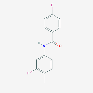molecular formula C14H11F2NO B324373 4-fluoro-N-(3-fluoro-4-methylphenyl)benzamide 