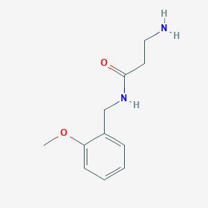 molecular formula C11H16N2O2 B3243742 3-Amino-n-(2-methoxybenzyl)propanamide CAS No. 1591267-42-3