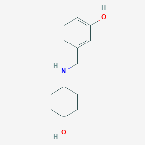 3-{[(4-Hydroxycyclohexyl)amino]methyl}phenol