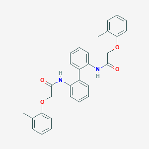 molecular formula C30H28N2O4 B324377 N,N'-2,2'-biphenyldiylbis[2-(2-methylphenoxy)acetamide] 