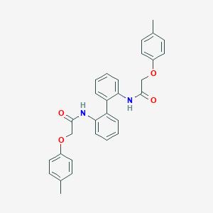 molecular formula C30H28N2O4 B324378 N,N'-2,2'-biphenyldiylbis[2-(4-methylphenoxy)acetamide] 
