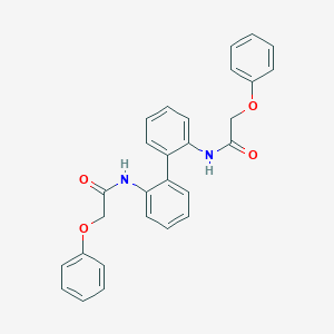 molecular formula C28H24N2O4 B324380 2-phenoxy-N-{2'-[(phenoxyacetyl)amino][1,1'-biphenyl]-2-yl}acetamide 