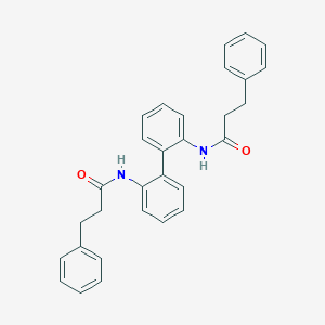 molecular formula C30H28N2O2 B324381 3-phenyl-N-{2'-[(3-phenylpropanoyl)amino][1,1'-biphenyl]-2-yl}propanamide 