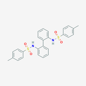 4-methyl-N-[2-[2-[(4-methylphenyl)sulfonylamino]phenyl]phenyl]benzenesulfonamide