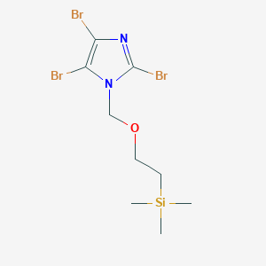 molecular formula C9H15Br3N2OSi B3243821 2,4,5-tribromo-1-[[2-(trimethylsilyl)ethoxy]methyl]-1H-Imidazole CAS No. 159590-01-9
