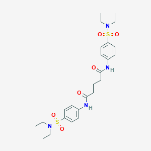 molecular formula C25H36N4O6S2 B324384 N,N'-bis[4-(diethylsulfamoyl)phenyl]pentanediamide 
