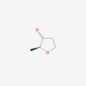 molecular formula C5H8O2 B3243841 (2S)-2-methyloxolan-3-one CAS No. 159651-26-0