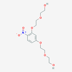 molecular formula C14H21NO8 B3243854 2,2'-((((4-Nitro-1,3-phenylene)bis(oxy))bis(ethane-2,1-diyl))bis(oxy))bis(ethan-1-ol) CAS No. 1597448-00-4