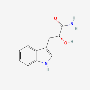 molecular formula C11H12N2O2 B3243868 (R)-a-hydroxy-1H-Indole-3-propanamide CAS No. 159830-26-9