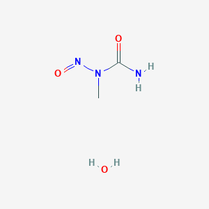 molecular formula C2H7N3O3 B3243874 1-Methyl-1-nitrosourea hydrate CAS No. 1598381-38-4