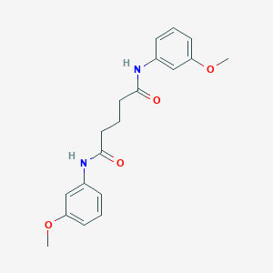 molecular formula C19H22N2O4 B324388 N,N'-bis(3-methoxyphenyl)pentanediamide 