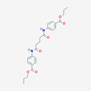 Propyl 4-({5-oxo-5-[4-(propoxycarbonyl)anilino]pentanoyl}amino)benzoate