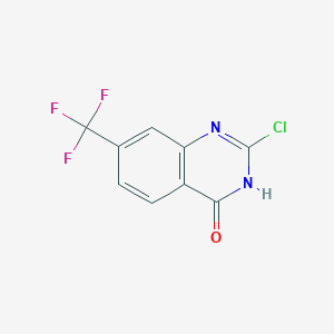 molecular formula C9H4ClF3N2O B3243901 2-chloro-7-(trifluoromethyl)quinazolin-4(3H)-one CAS No. 159870-93-6
