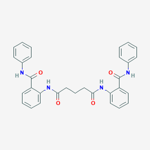molecular formula C31H28N4O4 B324392 N,N'-bis[2-(phenylcarbamoyl)phenyl]pentanediamide 