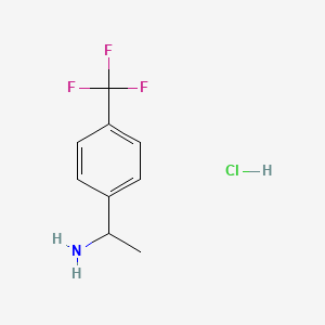 molecular formula C9H11ClF3N B3243925 1-(4-(Trifluoromethyl)phenyl)ethanamine hydrochloride CAS No. 15996-85-7