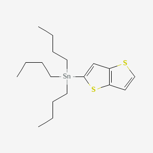 molecular formula C18H30S2Sn B3243934 Stannane, tributylthieno[3,2-b]thien-2-yl- CAS No. 160032-41-7