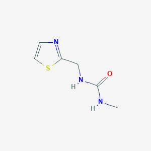 molecular formula C6H9N3OS B3243951 3-Methyl-1-[(1,3-thiazol-2-yl)methyl]urea CAS No. 1601045-72-0