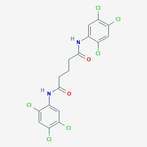 molecular formula C17H12Cl6N2O2 B324398 N,N'-bis(2,4,5-trichlorophenyl)pentanediamide 