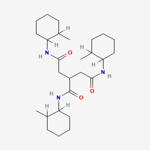 molecular formula C27H47N3O3 B3244000 1,2,3-Propanetricarboxamide, N1,N2,N3-tris(2-methylcyclohexyl)- CAS No. 160535-46-6