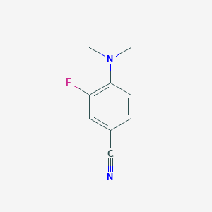 molecular formula C9H9FN2 B3244006 4-(Dimethylamino)-3-fluorobenzonitrile CAS No. 160658-69-5