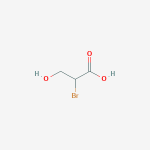 molecular formula C3H5BrO3 B3244008 2-Bromo-3-hydroxypropanoic acid CAS No. 160732-12-7