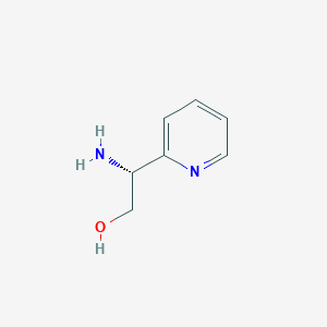 molecular formula C7H10N2O B3244017 (R)-2-氨基-2-(2-吡啶基)乙醇 CAS No. 160821-26-1