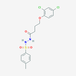 molecular formula C17H18Cl2N2O4S B324403 N'-[4-(2,4-dichlorophenoxy)butanoyl]-4-methylbenzenesulfonohydrazide 