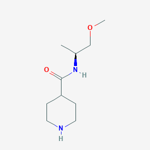 molecular formula C10H20N2O2 B3244047 N-[(1S)-2-Methoxy-1-methylethyl]-4-piperidinecarboxamide CAS No. 1609388-51-3