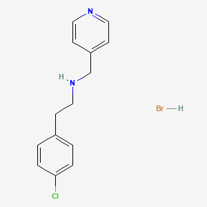 molecular formula C14H16BrClN2 B3244061 [2-(4-Chlorophenyl)ethyl](4-pyridinylmethyl)amine hydrobromide CAS No. 1609396-65-7