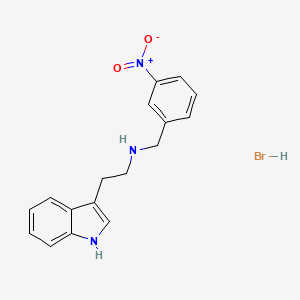 molecular formula C17H18BrN3O2 B3244062 [2-(1H-indol-3-yl)ethyl](3-nitrobenzyl)amine hydrobromide CAS No. 1609396-71-5