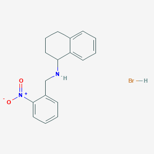 molecular formula C17H19BrN2O2 B3244081 N-(2-nitrobenzyl)-1,2,3,4-tetrahydro-1-naphthalenamine hydrobromide CAS No. 1609399-98-5