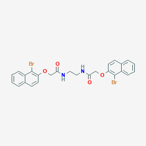 molecular formula C26H22Br2N2O4 B324409 2-[(1-bromo-2-naphthyl)oxy]-N-[2-({[(1-bromo-2-naphthyl)oxy]acetyl}amino)ethyl]acetamide 