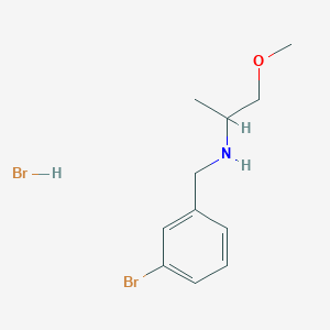 molecular formula C11H17Br2NO B3244130 N-(3-bromobenzyl)-1-methoxy-2-propanamine hydrobromide CAS No. 1609403-39-5