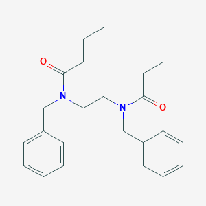 molecular formula C24H32N2O2 B324415 N-benzyl-N-{2-[benzyl(butyryl)amino]ethyl}butanamide 