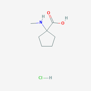 molecular formula C7H14ClNO2 B3244153 1-(甲基氨基)环戊烷羧酸盐酸盐 CAS No. 1609406-63-4