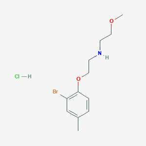 molecular formula C12H19BrClNO2 B3244168 [2-(2-Bromo-4-methylphenoxy)ethyl](2-methoxyethyl)amine hydrochloride CAS No. 1609406-95-2