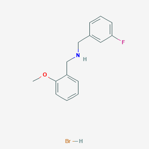 molecular formula C15H17BrFNO B3244175 (3-氟苄基)(2-甲氧基苄基)胺氢溴酸盐 CAS No. 1609407-28-4