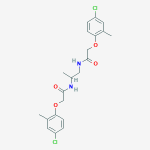 molecular formula C21H24Cl2N2O4 B324418 2-(4-chloro-2-methylphenoxy)-N-(2-{[(4-chloro-2-methylphenoxy)acetyl]amino}-1-methylethyl)acetamide 