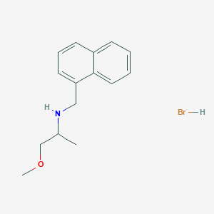 molecular formula C15H20BrNO B3244188 (2-Methoxy-1-methylethyl)(1-naphthylmethyl)amine hydrobromide CAS No. 1609407-58-0