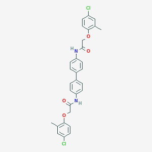 molecular formula C30H26Cl2N2O4 B324421 2-(4-chloro-2-methylphenoxy)-N-(4'-{[(4-chloro-2-methylphenoxy)acetyl]amino}[1,1'-biphenyl]-4-yl)acetamide 
