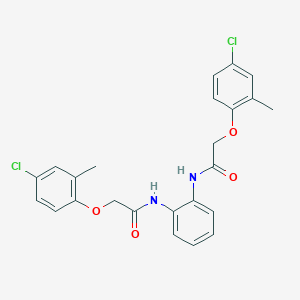 molecular formula C24H22Cl2N2O4 B324423 2-(4-chloro-2-methylphenoxy)-N-(2-{[(4-chloro-2-methylphenoxy)acetyl]amino}phenyl)acetamide 