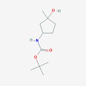 molecular formula C11H21NO3 B3244236 Tert-butyl (3-hydroxy-3-methylcyclopentyl)carbamate CAS No. 1609546-14-6
