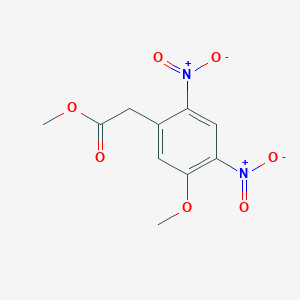 molecular formula C10H10N2O7 B3244238 Methyl 2-(5-methoxy-2,4-dinitrophenyl)acetate CAS No. 160984-05-4