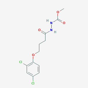 molecular formula C12H14Cl2N2O4 B324424 Methyl 2-[4-(2,4-dichlorophenoxy)butanoyl]hydrazinecarboxylate 