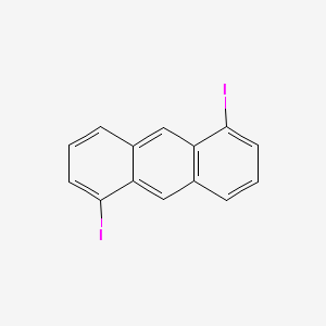molecular formula C14H8I2 B3244253 1,5-Diiodoanthracene CAS No. 161144-69-0