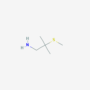 molecular formula C5H13NS B3244265 2-Methyl-2-(methylsulfanyl)propan-1-amine CAS No. 161158-47-0