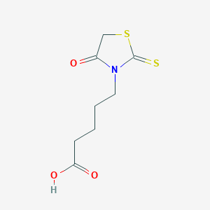 molecular formula C8H11NO3S2 B3244270 5-(4-oxo-2-sulfanylidene-1,3-thiazolidin-3-yl)pentanoic Acid CAS No. 161192-22-9