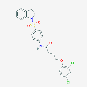 molecular formula C24H22Cl2N2O4S B324430 4-(2,4-dichlorophenoxy)-N-[4-(2,3-dihydro-1H-indol-1-ylsulfonyl)phenyl]butanamide 