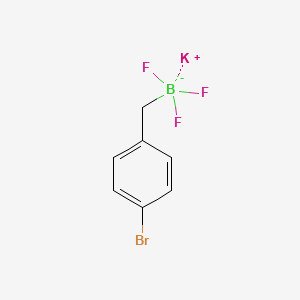 molecular formula C7H6BBrF3K B3244310 Potassium [(4-bromophenyl)methyl]trifluoroboranuide CAS No. 1613714-31-0